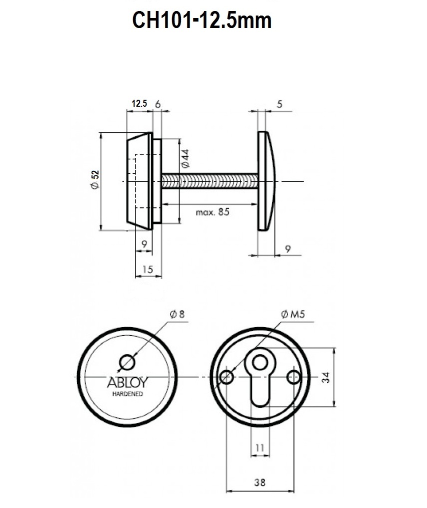 Abloy ch201 12.5