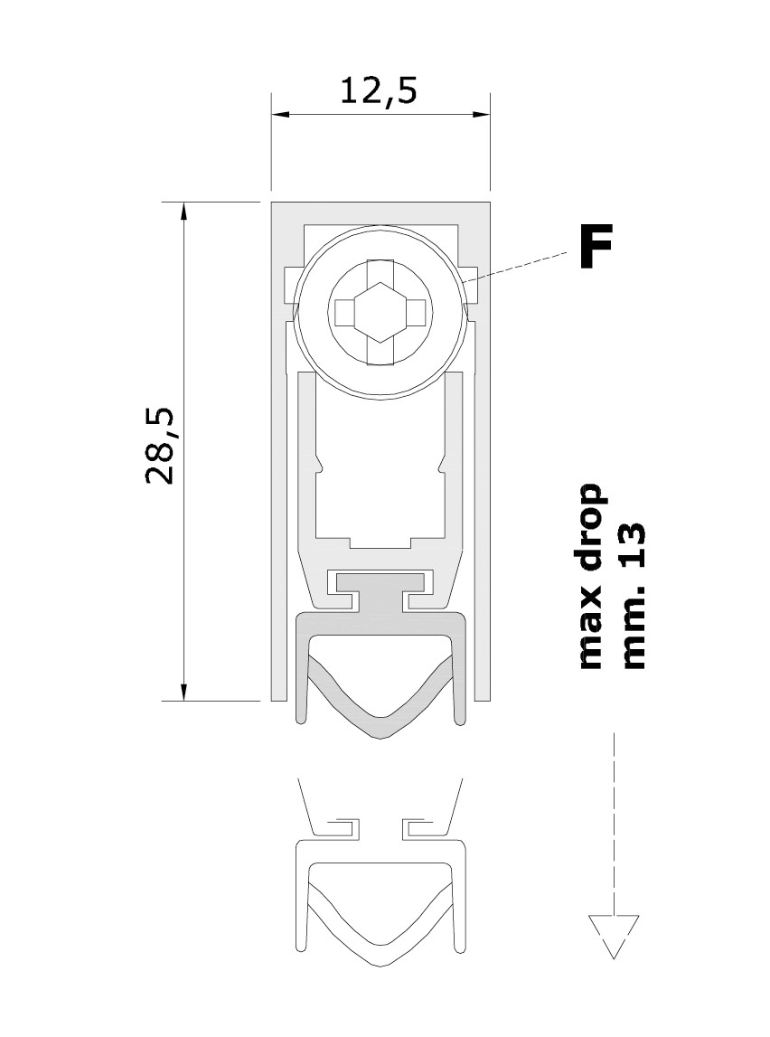 Threshold Comaglio m.420 dimensions