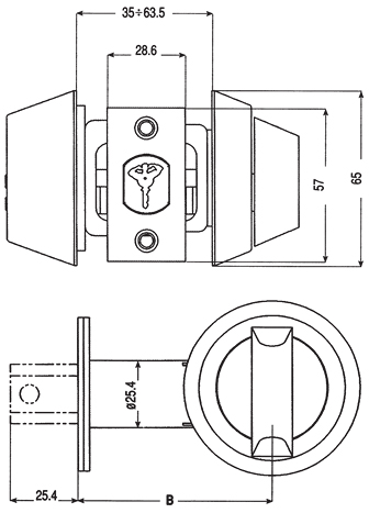 MUL-T-LOCK 1-WAY DEAD_BOLT HERCULAR