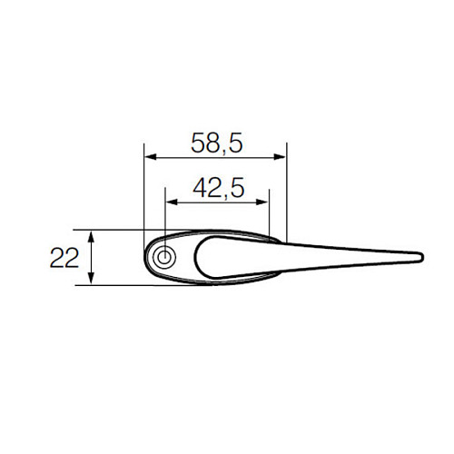 Ручка оконная ABLOY 59/152